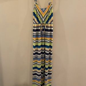 Simple long summer dress. Spaghetti straps. Like new.